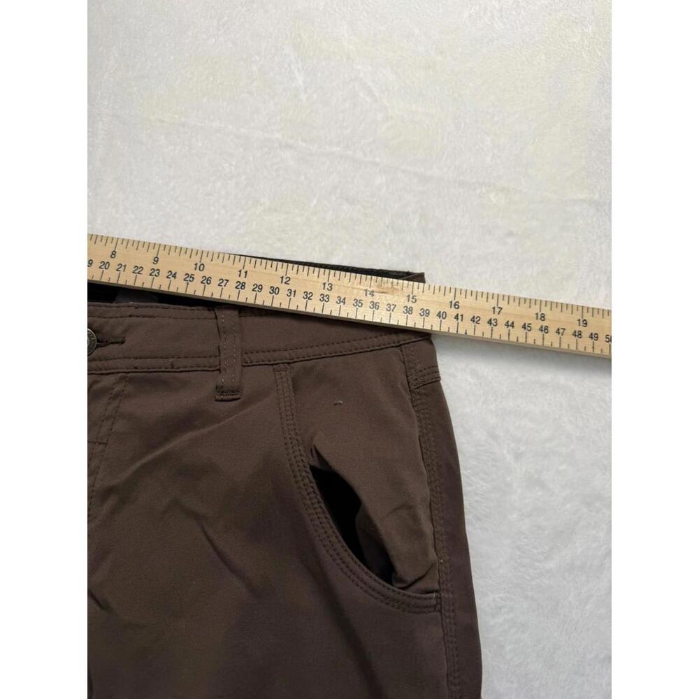 prAna Stretch Zion Cargo Pants Mens 30x30 Belted Brown Hiking Cargo Gorpcore - Picture 4 of 5